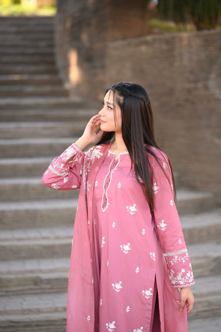 BLUSH 3PC EMBROIDED