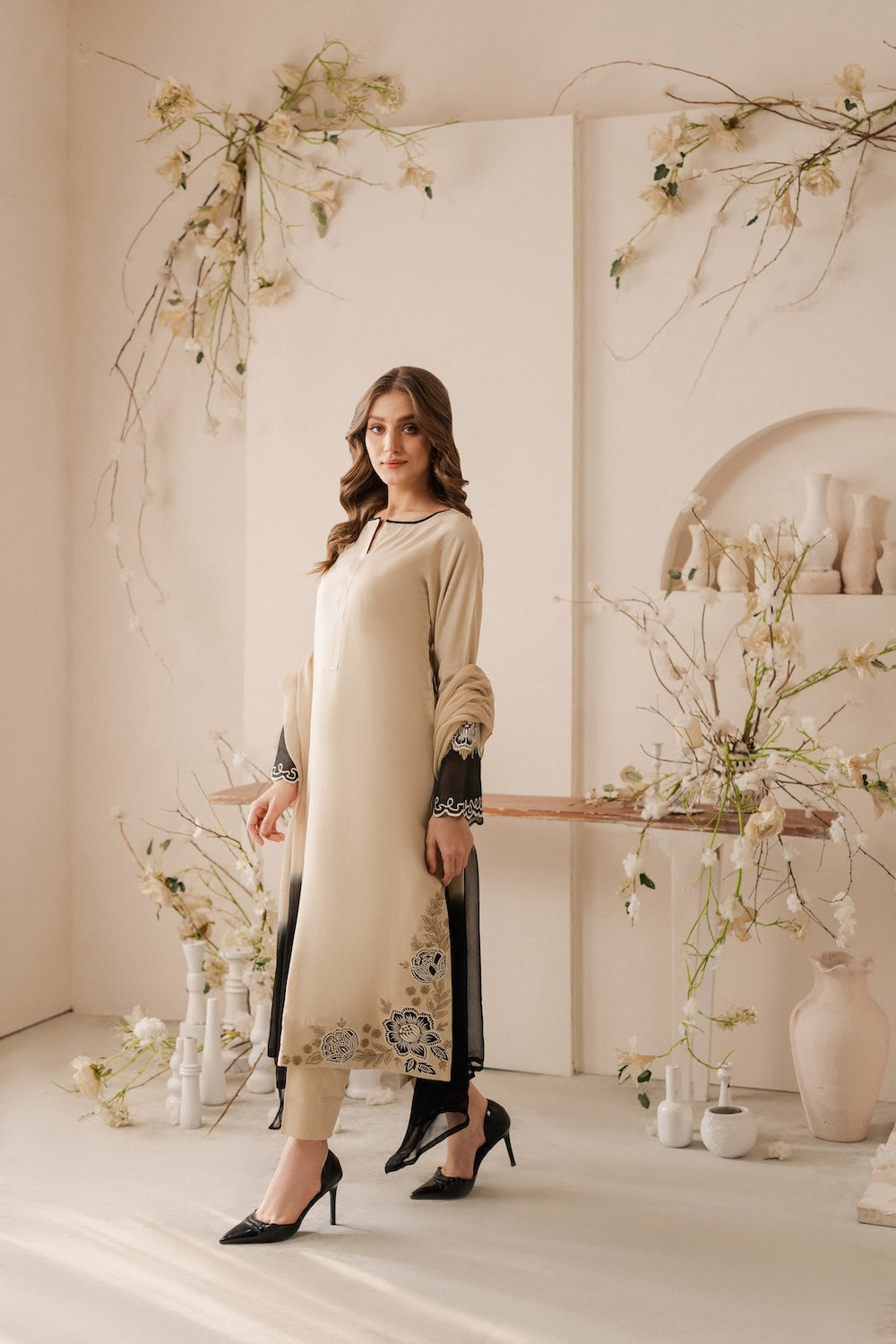 GHAZAL - 3 PC EMBROIDERED SUIT